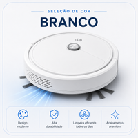 LimpaMax™ Robô Aspirador 3 em 1 - Varre, Aspira e Passa Pano