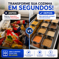 VedaPlus® - Kit Potes Herméticos de Vidro + Brinde Exclusivo