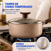 Coleção Essenza™ - Conjunto de Panelas Antiaderente Premium (10 Peças)