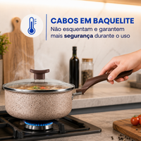 Coleção Essenza™ - Conjunto de Panelas Antiaderente Premium (10 Peças)
