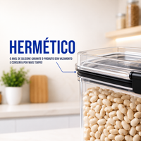VedaPlus® - Kit Potes Herméticos de Vidro + Brinde Exclusivo